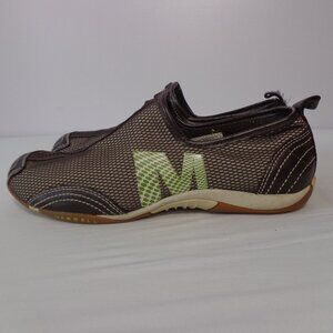 Merrell Barrado Dark Brown Mesh Slip On Performance Walking Shoes Women's Sz 8